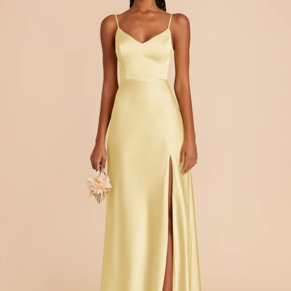 BRAND NEW BIRDY GREY Jay Dress in Matte Satin Lemon Sorbet FREE SHIPPING
